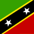 Sankt Kitts und Nevis Flag