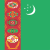 Turkmenistán Flag