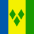 Sankt Vincent und die Grenadinen Flag
